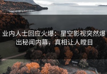 业内人士回应火爆：星空影视突然爆出秘闻内幕，真相让人瞠目
