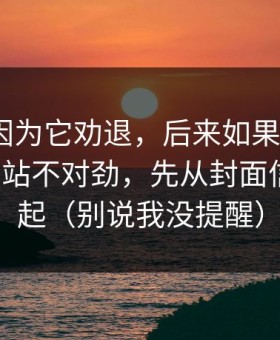 我差点因为它劝退，后来如果你觉得51视频网站不对劲，先从封面信息量查起（别说我没提醒）